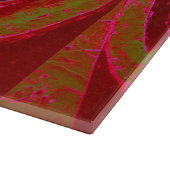 八角形の窓の赤い切削板 カッティングボード (角)