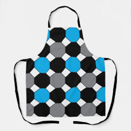 八角形カラフル幾何学的パターン エプロン