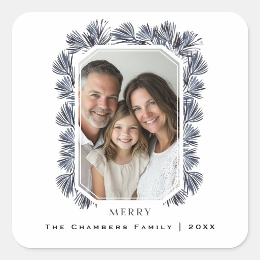 八角形モダンフレームとスプリング スクエアシール (正面)