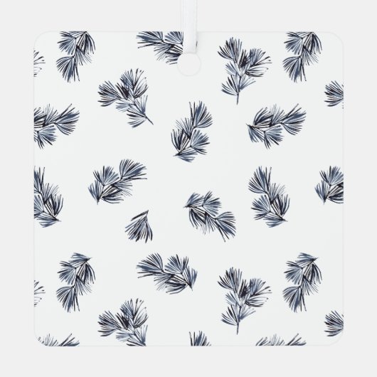 八角形モダンフレームとスプリング メタルオーナメント (裏面)