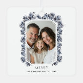 八角形モダンフレームとスプリング メタルオーナメント (正面)