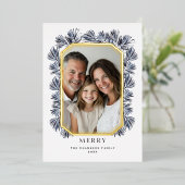 八角形モダンフレームとスプリング 箔シーズンカード (立ち正面)