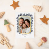 八角形モダンフレームとスプリング 箔シーズンカード