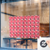 八角形ルビー宝石7月誕生石赤 ウィンドウサイン (カフェ窓)