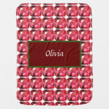 八角形ルビー宝石7月誕生石赤