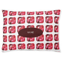 八角形ルビー宝石7月誕生石赤