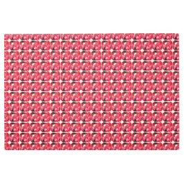 八角形ルビー宝石7月誕生石赤 メタルプリント