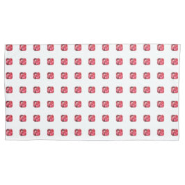 八角形ルビー宝石7月誕生石赤 枕カバー