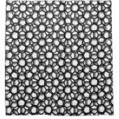 八角形レース シャワーカーテン (正面)