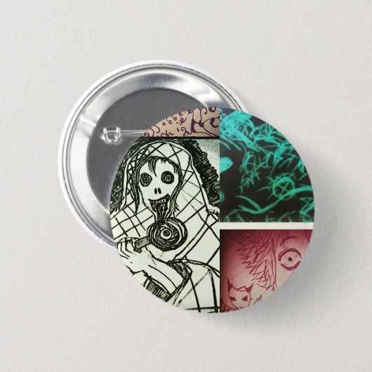 八重井の謎1 缶バッジ (正面&裏面)