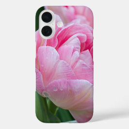 八重咲きチューリップの美しい花 iPhone 16ケース
