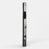 八重桜に鳥、広重の桜及び鳥、Hiroshigeの浮世絵 Case-Mate iPhoneケース (裏面/右)