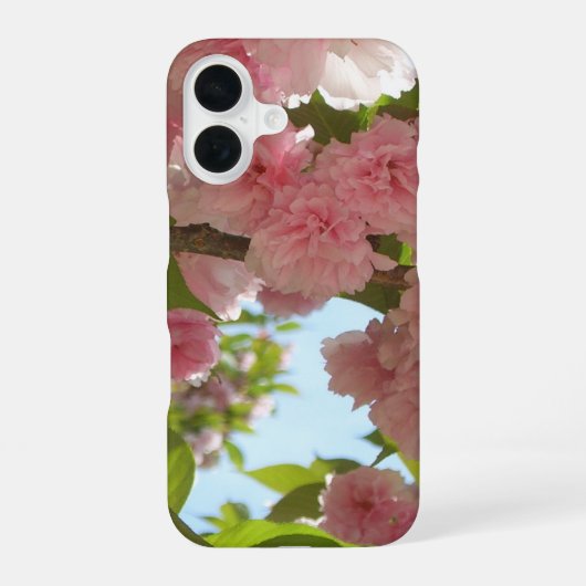 八重桜 III 春の花 iPhone 16ケース (裏面)