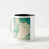 八重絵緑のモンスターは狐を説得する ツートーンマグカップ (正面左)
