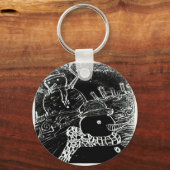 八重雪保護者 キーホルダー (正面)