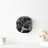 八重雪保護者 ラウンド壁時計 (ホーム)