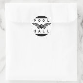 八飛んでいる球プールホール ラウンドシール (バッグ)