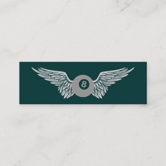 八飛んでいる球 スキニー名刺 (正面)