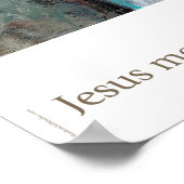 八駅：イエスはエルサレムの女性と出会う。 ポスター (角)