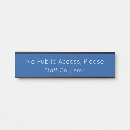 「公お洒落開禁止」ドアサイン サインプレート (正面)