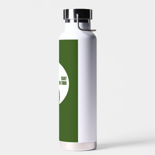 公の地のオオカミのために戦う ウォーターボトル (左面)