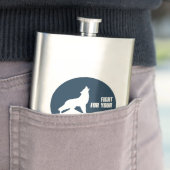 公の地のオオカミのために戦う フラスク (インサイチュ)