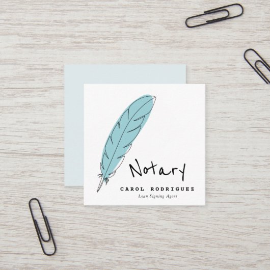 公エレガント証貸付代理店 スクエア名刺 (正面/裏面インサイチュ)