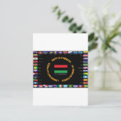 公カリブの式統一旗 ポストカード (スタンド正面)