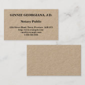 公シンプル証人公証 名刺 (正面/裏面)