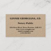 公シンプル証人公証 名刺 (正面)