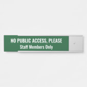 公シンプル開は不可 サインプレート (正面)