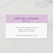 公スタイリッシュ証フローラ水色 名刺 (裏面)