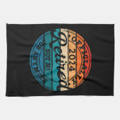 公パーソナライズされた定退職退職したヴィンテージ キッチンタオル (横)