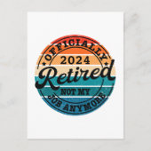 公パーソナライズされた定退職退職したヴィンテージ ポストカード (正面)