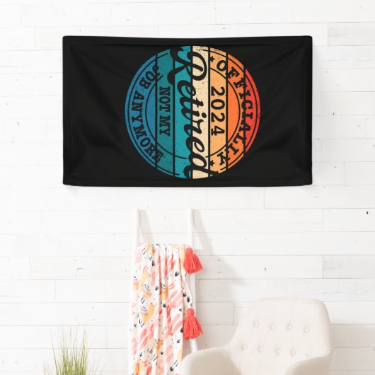 公パーソナライズされた定退職退職したヴィンテージ 横断幕 (インサイチュ)