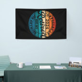 公パーソナライズされた定退職退職したヴィンテージ 横断幕 (トレードショー)