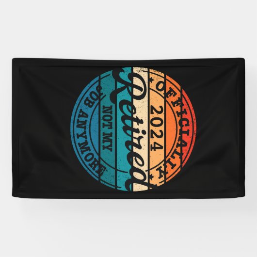 公パーソナライズされた定退職退職したヴィンテージ 横断幕 (横)