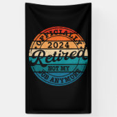 公パーソナライズされた定退職退職したヴィンテージ 横断幕 (縦)