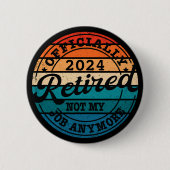 公パーソナライズされた定退職退職したヴィンテージ 缶バッジ (正面)
