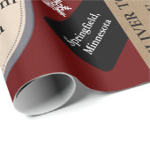 公パーソナライズされた式サンタ ラッピングペーパー (ロールコーナー)