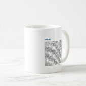 公パーソナライズされた開クラシック版15oz Mug – 青 コーヒーマグカップ (正面右)