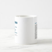 公パーソナライズされた開クラシック版15oz Mug – 青 コーヒーマグカップ (中央)