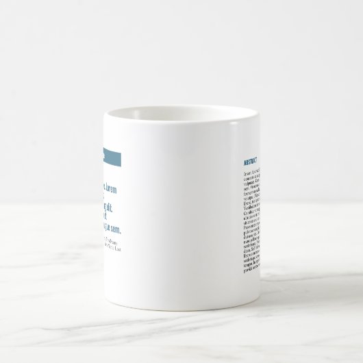 公パーソナライズされた開クラシック版15oz Mug – 青 コーヒーマグカップ (中央)