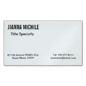 公モダン式 マグネット名刺 (正面)