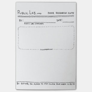 公共の実験室の紙の研究のノート ポストイット