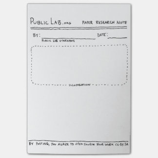公共の実験室の紙の研究のノート ポストイット