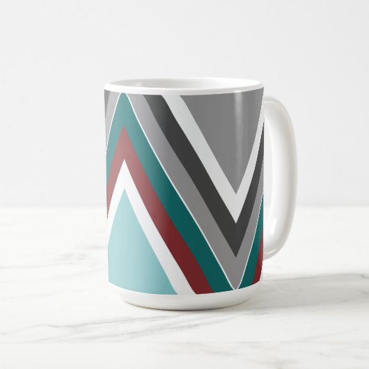 公共の復活パターンマグ コーヒーマグカップ (正面右)