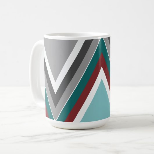 公共の復活パターンマグ コーヒーマグカップ (正面左)