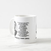 公共の気持ちでは何も失敗しない引用文 コーヒーマグカップ (正面左)