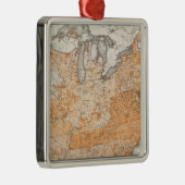 公共の負債、統計的な米国の石版 メタルオーナメント (右)